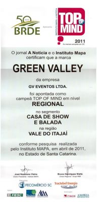 Green Valley � Top Of Mind em Santa Catarina 