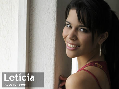 Let�cia Hostins: a garota do m�s de Agosto